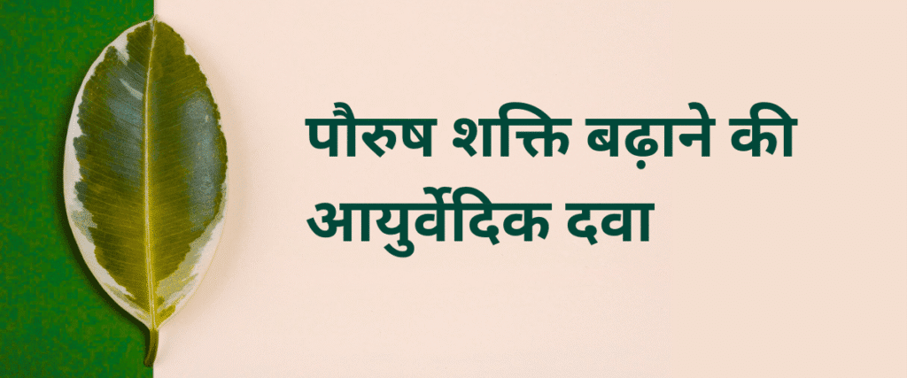 पौरुष शक्ति बढ़ाने की आयुर्वेदिक दवा बैद्यनाथ